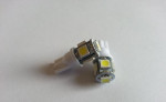 Autožiarovka T10 s 5x Led, biela, 1ks, 5050 SMD – fotka 2